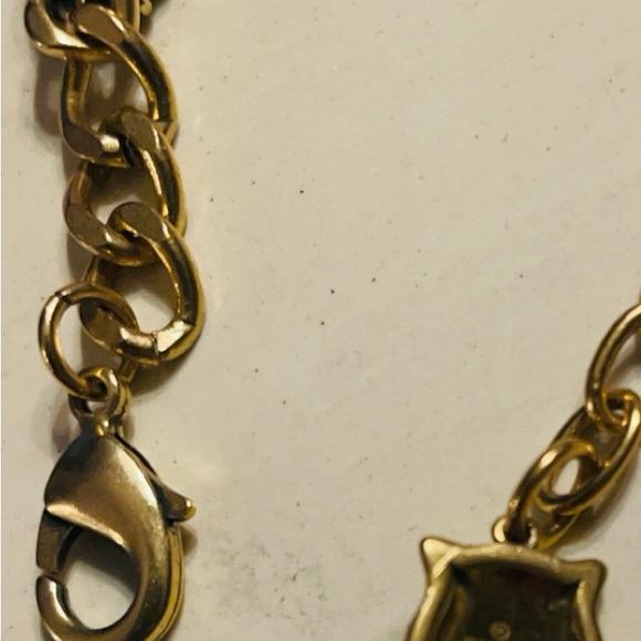 Gorgeous Antiqued Gucci Multi Crystal Flower Link bracelet - Picture 5 of 8